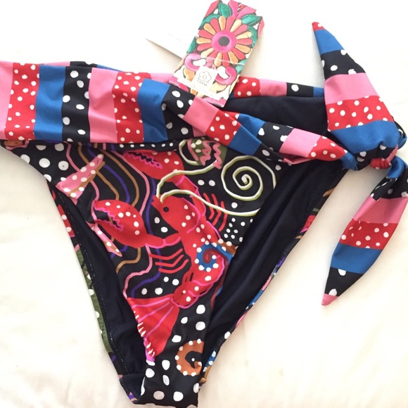 Farm Rio Side-Tie Bikini Bottoms - Picture 4 of 12